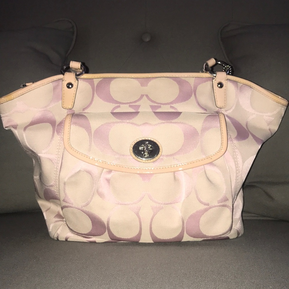 Pink coach purse